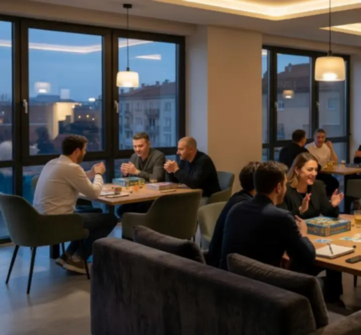 Spațiu indoor modern Danubero pregătit pentru evenimente sociale